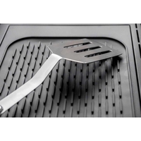 Covoras din Silicon pentru Scurgere Vase, Flippy, Uz Casnic, Rezistent la Temperaturi Ridicate, Izolator, 30x24 cm, Negru