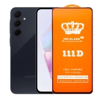 Folie Sticla Securizata pentru Samsung Galaxy A35 4G/5G, Flippy, Sticla de Protectie Compatibila cu Samsung Galaxy A35 4G/5G, Full Cover 111D, HD, Margini Negre, Transparenta