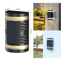 Lampa solara LED decorativa cu lumina bidirectionala Flippy,  IP65, 1.2V, 600mah, 15.1 x 9 x 6 cm, material ABS, alb rece