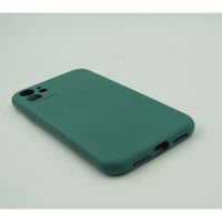 Husa protectie Flippy compatibila cu Apple iPhone 12 Mini Liquid Silicone Case Verde