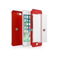 Husa Apple iPhone 7 Plus IPAKY Full Cover 360 Rosu + Folie Cadou