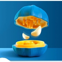Presa Manuala pentru Usturoi, Flippy, Model Usturoi, 7 x 7.5 cm, din Plastic, Albastru Inchis