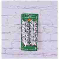 Set 12 Fundite pentru Brad, Flippy, 5.5 cm, din Poliester, Argintiu