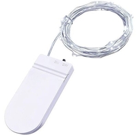 Instalatie Craciun, 2 metri, 20 LED-uri, Alb Rece, cu baterii, fir cupru, liniar, interior/exterior, Flippy