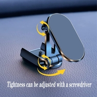 Suport auto magnetic multifuncțional Flippy, Universal, compatibil cu toate dimensiunile de telefon, negru