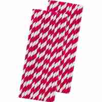 Set 16 Paie, Flippy, pentru Masa de Craciun, din Hartie, 19.7 cm,Alb-Rosu