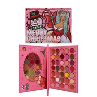 Trusa de Machiaj, KEVIN & COCO, Snowy Christmas, 70 culori, 22.5 x 17 x 2 cm, Multicolor