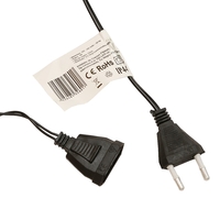 Instalatie de Craciun, Flippy®, Tip Liniara, Fir Negru, 9 m, 100 LED-uri, Interconectabila, Alb Cald