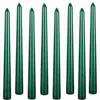 Lumanare Decorativa, Flippy, pentru Masa, 25 cm, din Parafina, fara Fum, Ardere 7.5h, Verde