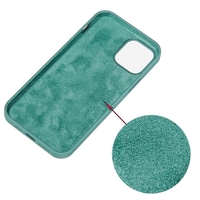Husa protectie Flippy compatibila cu Huawei P40 Lite E Liquid Silicone Case Verde