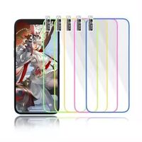 Folie de Sticla Securizata pentru Apple iPhone 15, Flippy, Luminous, Margine Fosforescenta Neon din Silicon, Mat, Anti-Amprenta, Protectie Completa, 9H, Verde