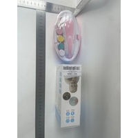Set Pila Electrica pentru Copii si Bebelusi, Flippy, ABS, 6 Accesorii, cu Lumina LED, Roz Alb