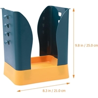 Cos de Gunoi Extensibil, Flippy, din Plastic, Reglabil, Pliabil, Versatil, pentru Bucatarie, Baie sau Birou, Cos Universal, 21x25x17 cm, Albastru Galben