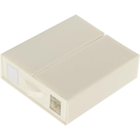 Cutie Depozitare Lenjerii de Pat, Flippy, Pliabila, Capacitate 18l, 38x33x12 cm, din Panza Oxford cu PP Incorporat, Fereastra Vizibila, Alb Ivoir