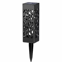 Lampa solara LED Flippy, tip felinar, pentru gradina, inaltime 28.5 cm, putere 0.2W, 1.2V, 600mAh, alb cald