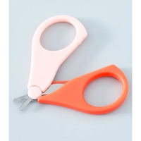 Set Ingrijire Unghii pentru Bebelusi, Flippy, Cutie de Depozitare in Forma de Ursulet, 10 x 9.5 cm, Roz