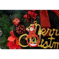 Ornament de brad ursuleti, Flippy, multicolor, lemn, 10 cm