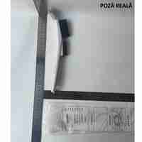 Perie de Sarma pentru Bucatarie, Flippy, din Doua Bucati, Maner Lung cu Gaura de Prindere, Peri din Otel, Anti-Reziduu, Anti-Murdarie, 24.5x2.7x6.7cm, Alb