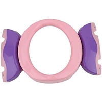Olita Portabila 2 in 1, Flippy, Olita + Capac de Toaleta, din Plastic, Diametru 21 cm, Roz