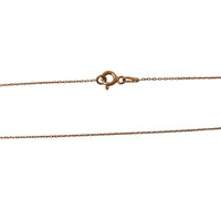 Colier Argint 925 Litera V, Placat cu Aur Roz, 40 cm