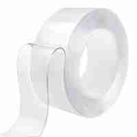 Banda Dublu Adeziva, Flippy, Transparenta, Rezistenta la Apa, Reutilizabila, Tehnologie Nano, 50mm x 1mm x 1m, Fara Urme