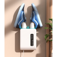 Uscator de Pantofi, Flippy, Functie de Uscare, Dezinfectie, Dezodorizare, Montaj pe Perete fara Perforare, din PVC, Silentios, Timer, Alb