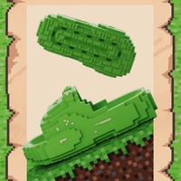 Papuci Casual pentru Adolescenti, Flippy, Model Unisex de Forma Pixel, Rezistenti Usori si Moi din Spuma EVA Antiderapanti, Marime 38-39, Verde deschis