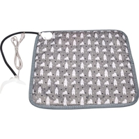 Patura electrica pentru animale de companie, perna pentru caini, 45 x 45 cm, 28 W, 9 trepte de reglaj perna pentru pisici, anti-alunecare, gri-European standard 230V timing; Width: 45X45cm