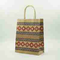 Set 12 Pungi Cadou, Flippy, Imprimeu Tematica Craciun, Model Random, din Hartie, Impachetare Usoara a Cadourilor, 18.5x22.5x8.5 cm, Multicolor