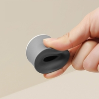 Opritor de Usa, Flippy, din Silicon, Model Magicial, cu Prindere de Perete, Anti-Coliziune, 4x 8.5 cm, Gri