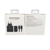 Incarcator Super Fast Charge, Flippy, Adaptor Fast Charge 45W, 5A, PD 3.0, Cablu 1m, Incarcator Fast Charge USB Type-C, Negru