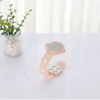 Siguranta pentru Usi Copii, Flippy, Sistem de Blocare Sertare, Dulap, Frigider, Adeziv, cu Sistem de Inchidere Dublu, Model Maimutica, Roz