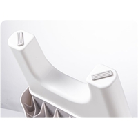 Scaunel WC, Flippy, Tratament Impotriva Hemoroizilor si Constipatiei, Scaun Inaltator WC Copii, Suport Picioare WC, Taburet Inaltator Pozitia Corecta Ghemuit Pe WC, Plastic Rezistent, 17x22x38 cm, Alb
