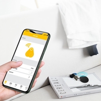 Dispozitiv Anti Pierdere Inteligent, Flippy, conexiune Bluetooth, Dispozitiv Anti Pierdere pentru accesorii, Baterie si Manual de Utilizare Incluse 38 x 38 x 7 mm, Negru