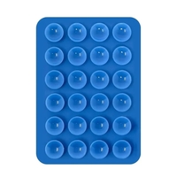 Suport Adeziv Universal, Flippy, pentru Telefon/Tableta, cu 24 Ventuze, potrivit pentru Tik-Tok/Selfie/Vizionare Video, din Silicon, 8 x 5.5 x 1 cm, Albastru