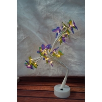 Decoratiune luminoasa, Flippy, Tip copac cu fluturi, cu baterii/USB