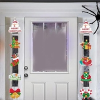 Set 2 Decoratiuni de Craciun, Flippy, de Agatat, pentru Usa, Sfoara Inclusa, 21 cm/28 cm, din Hartie 350g, Multicolor