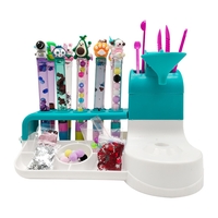 Set de Creatie, Flippy, Stiloul Magic, +6 Ani, peste 50 de Accesorii, Laborator de Creatie Pixuri, 34 x 31 x 8 cm, Multicolor