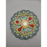 Jucarie Antistres, Flippy, Model Simple Dimple, Fidget Toy Spinner, cu 24 Buline, Multicolor