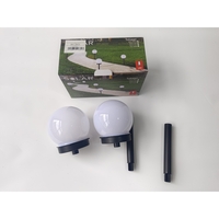 Set 2 Lampi Solare LED, Sferice, Tip Glob Flippy, Diametru 10 cm, Alb rece