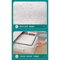 Cutie de Depozitare pentru Pantofi, Flippy, 40x30x21 cm, din Plasa PVC Impermeabila si Cadru de Otel, Pliabila, Fermoar Bidirectional, Transparenta