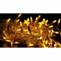 Sectiune Instalatie de Craciun, Flippy®, Tip Turturi, Fara Alimentator, 5m, 143 LED-uri, 8 Jocuri de Lumini, Fir Transparent, Lumina Alb Cald, IP44, Interconectabila