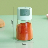 Dozator Condimente, Flippy, din Stilca, 180 ml, Rezistenta la Umidiate, 11.3 x 6.4 cm, Masura 5g, Verde