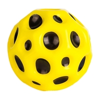 Minge Saltareata Hiperelastica, Flippy, Space Moon Ball foarte Elastica, Antistress pentru Copii, Diametru 66 mm, Galben