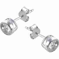 Cercei Argint 925 Rotunzi cu Zirconiu