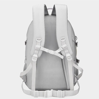 Rucsac Multifunctional pentru Calatorie, Flippy, pentru Alpinism, Voiaj, Drumetii, din Panza Oxford, 34x16x52 cm, Alb
