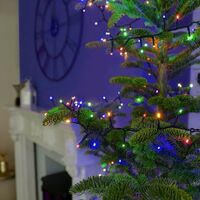 Instalatie Craciun, 115 m, 1150 Led-uri ,Liniara, Rosu/Albastru/Rosu/Verde, Flash, Transformator, Interconectabila, Prelungitor 3 m inclus, Fir Verde, Flippy