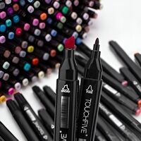 Set Cutie 48 Markere, Flippy, cu Alcool, Artist Markers, Cutie Plastic cu Maner, Flippy, Multicolor