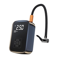 Pompa de Aer Wireless, Flippy, Portabila, 150 PSI, Pentru Anvelope si Mingi, Baterie 2000 mAh, Afisaj Digital, 12.7 x 8.5 cm, Negru