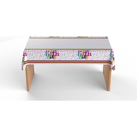 Fata de Masa Dreptunghiulara, Flippy, Colectia Happy Birthday, 180 x 108 cm, din Plastic PE, Impermeabila, Multicolor